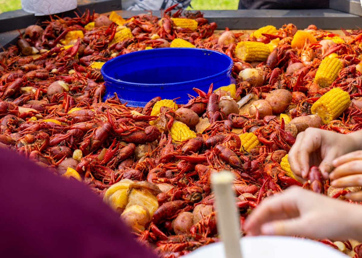Fresh crawfish and cajun seafood