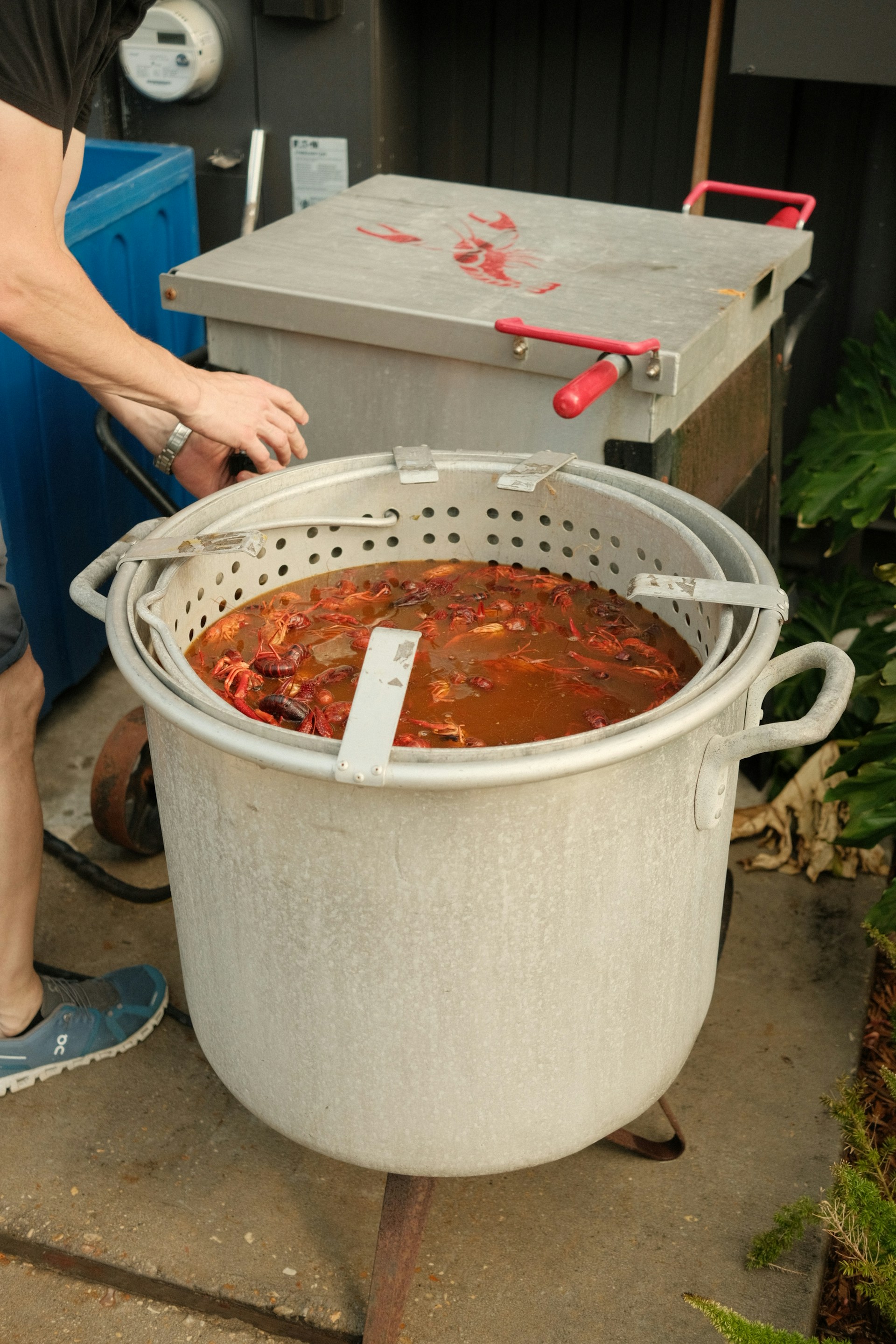 Crawfish boil catering event